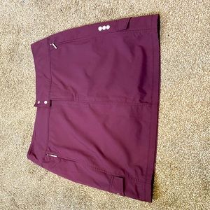 Jofit Plum Athletic Golf Skort with Pocket Accents